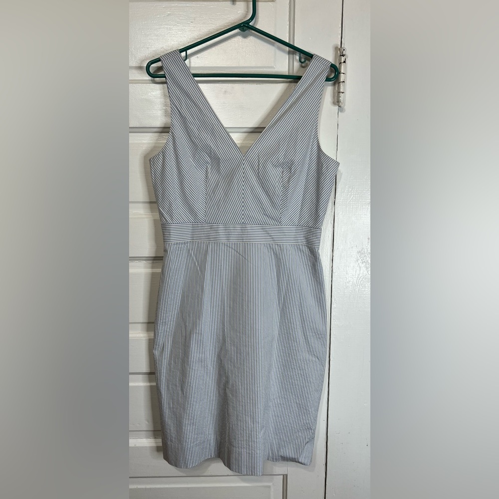 Pinstripe J Crew dress. Bundle $10 items at 2/$10